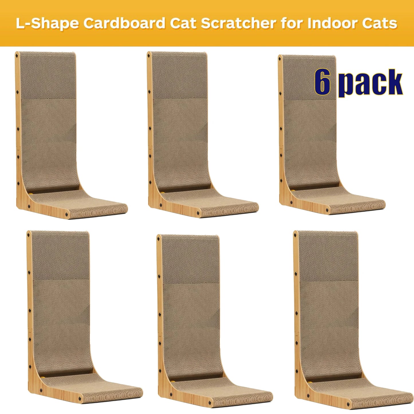 Guangdong L Shape Cat Scratcher For Indoor Cats Safe Cardboard