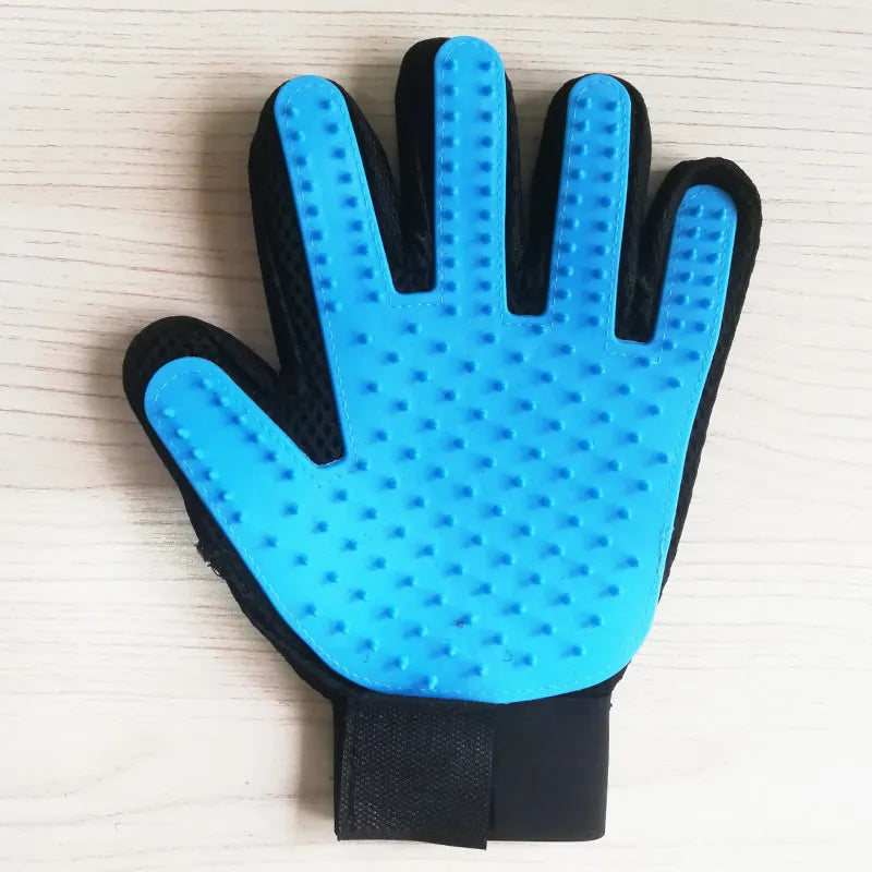 Cat Hair Removal Gloves Rubber Pet Grooming Brush Massage