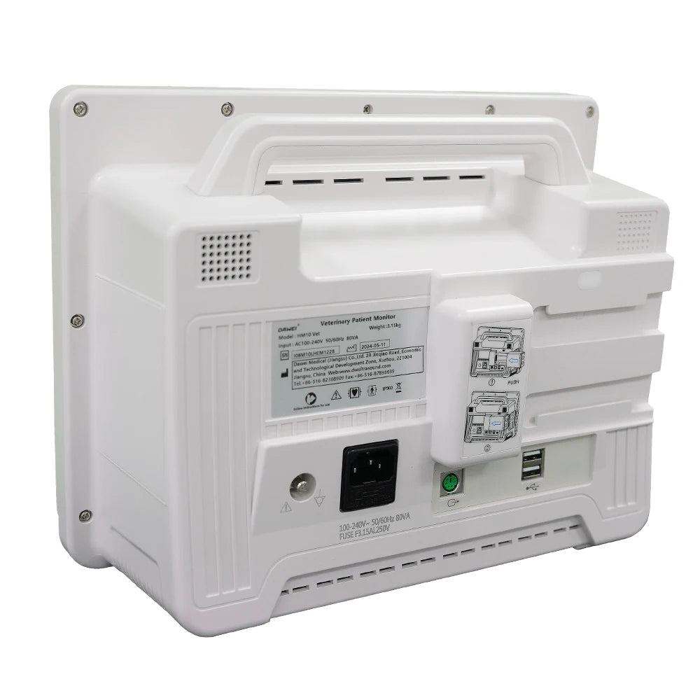 DAWEI Portable Veterinary Monitor 6 Parameter With LCD Display