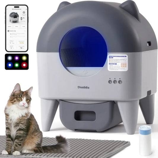 Lunapurr Automatic Self Cleaning Cat Litter Box Odor Control