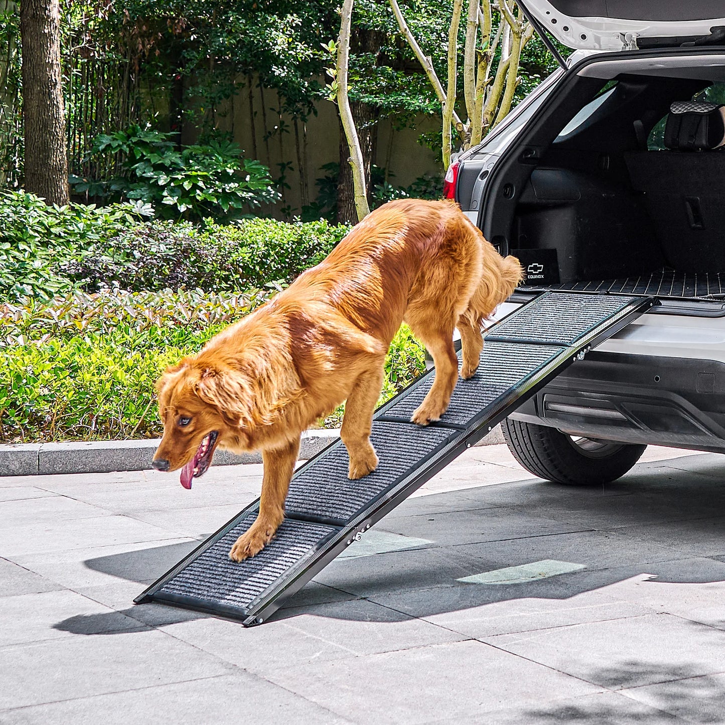 CWAWZ Car Dog Ramp Folding Nonslip Step for Large Pets