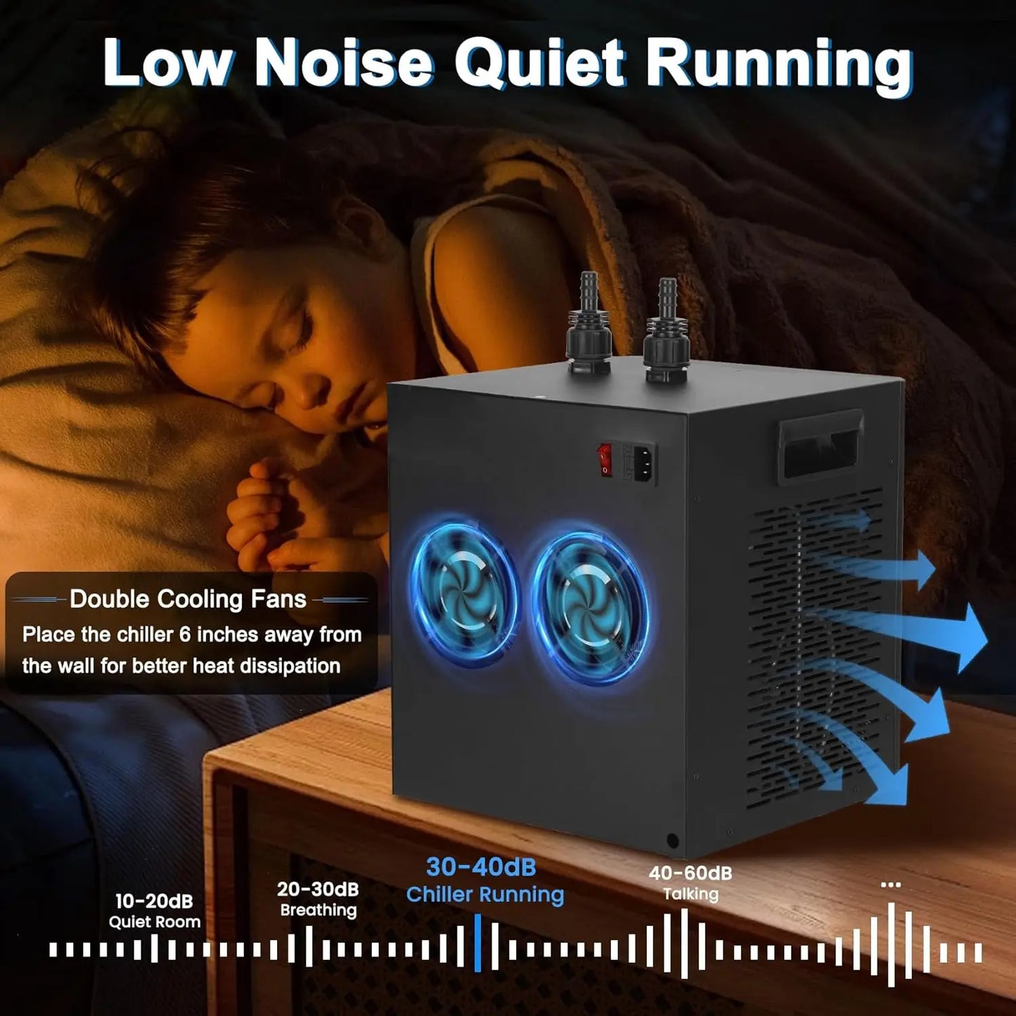 Hydroponic Aquarium Chiller With Remote Control Pump