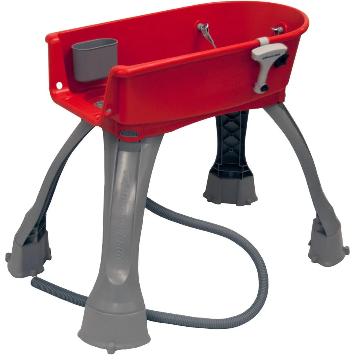 Elevated Dog Bathing Station With Adjustable Height Wash Tub