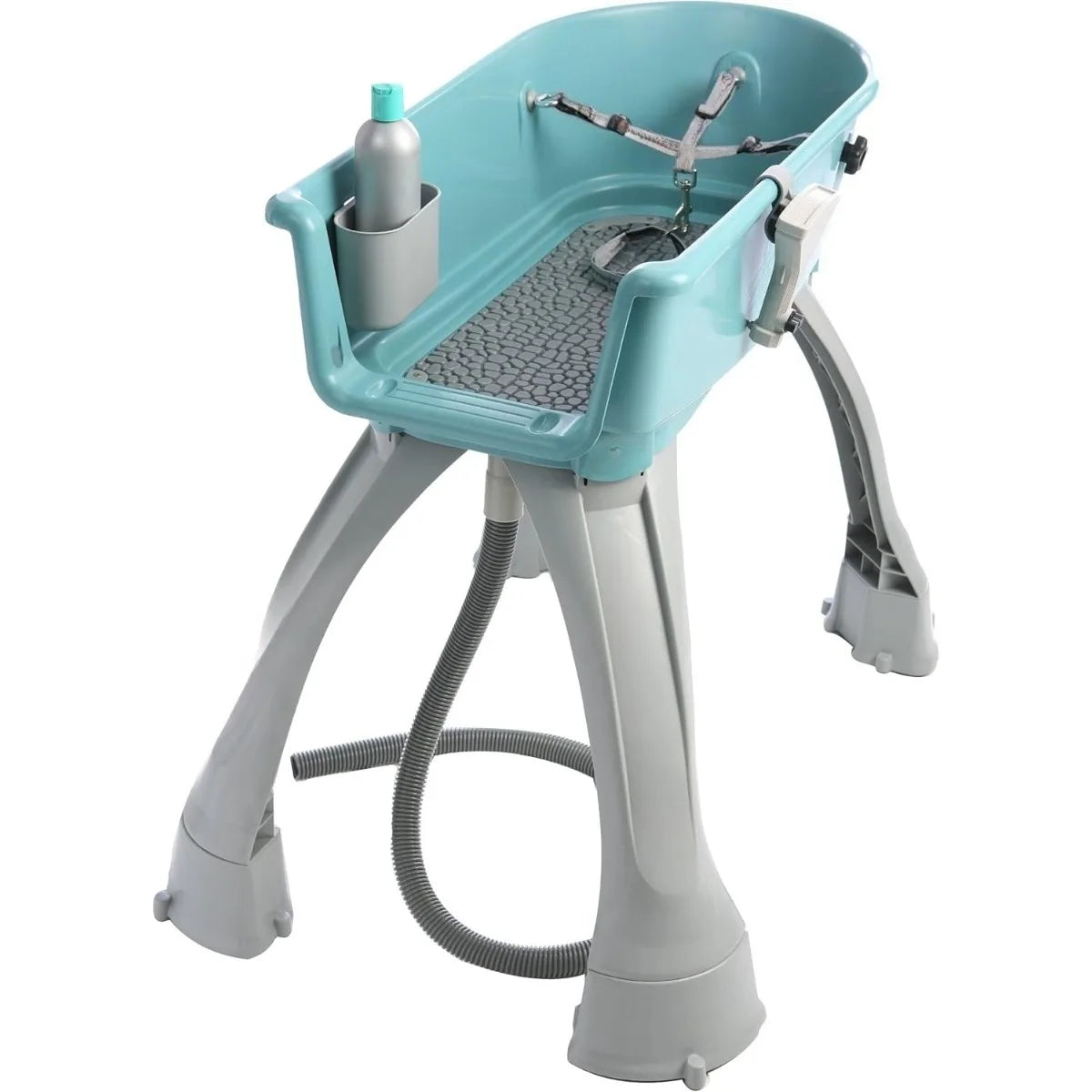 Elevated Dog Bathing Station With Adjustable Height Wash Tub