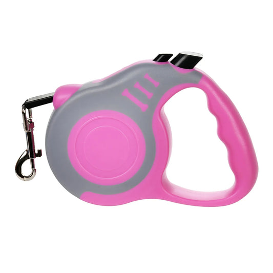 Retractable Dog Leash With Quick Release And Durable Nylon