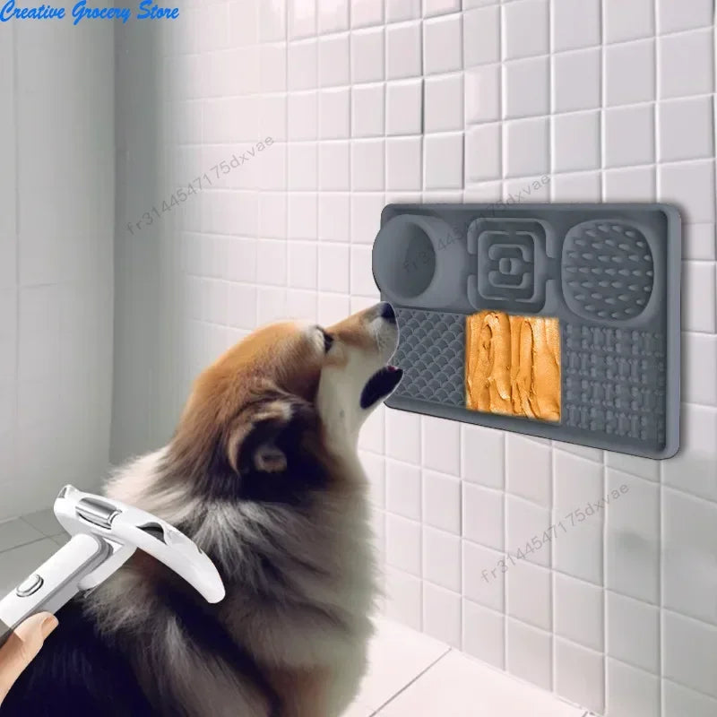 Pet Licking Mat For Dogs Slow Feeder Silicone Suction Cup