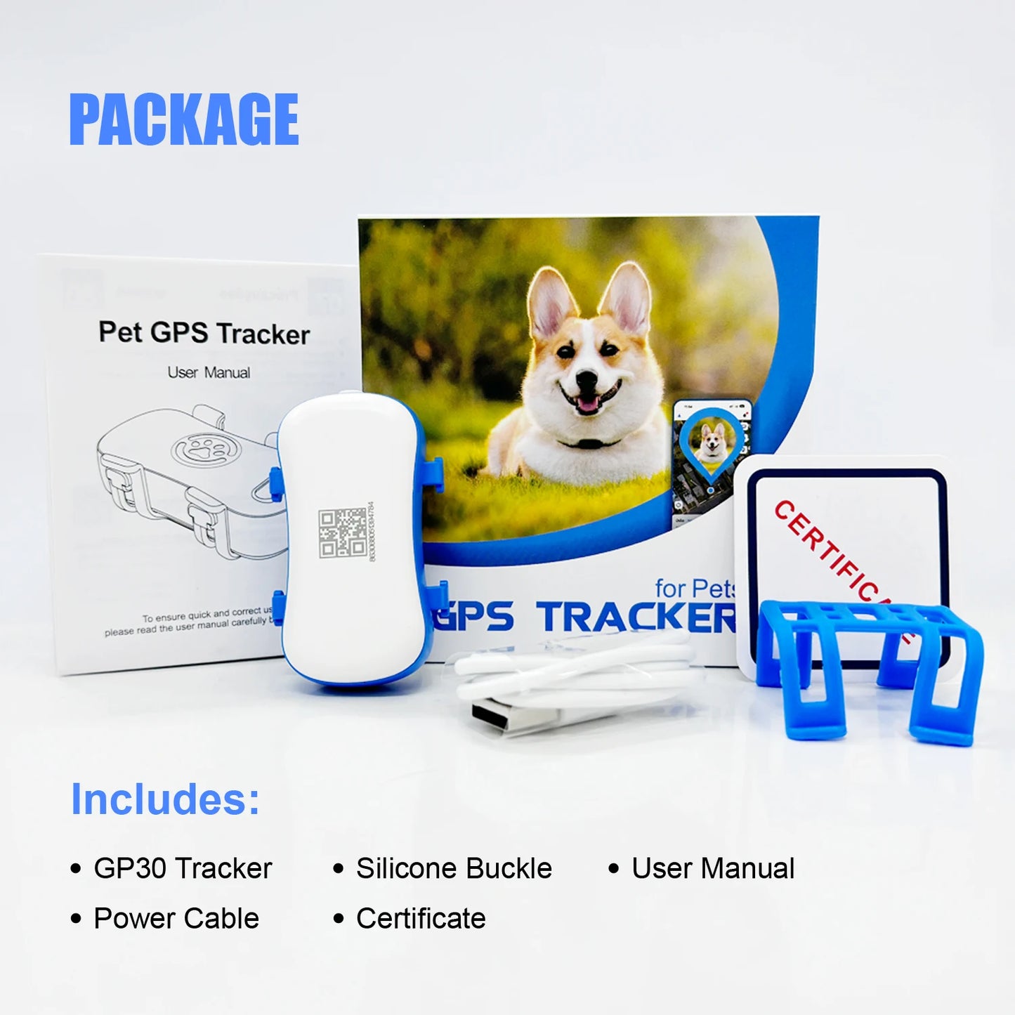 WANWAYTECH GPS Pet Tracker for Dogs and Cats RealTime Tracking