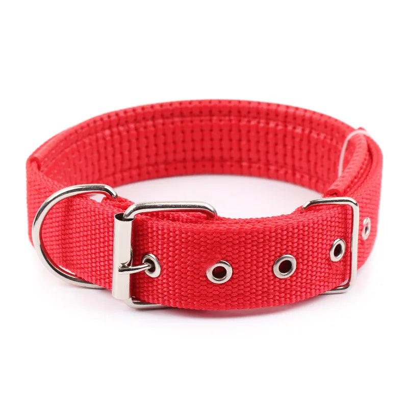 NONECN Solid Nylon Dog Collar For All Dogs Durable