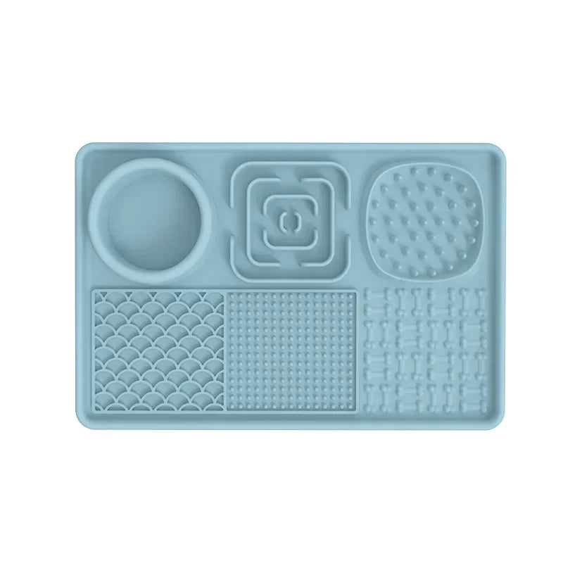 Pet Licking Mat For Dogs Slow Feeder Silicone Suction Cup