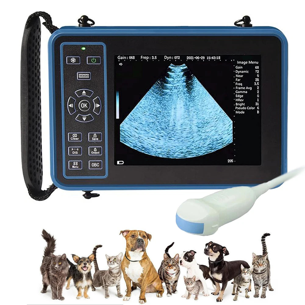 DAWEI Portable Veterinary Ultrasound Scanner With 3 Probes