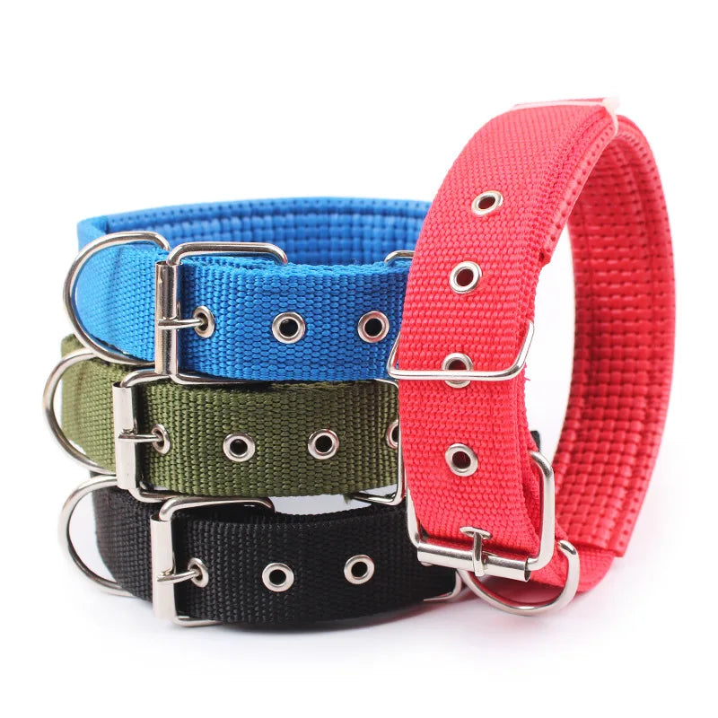 NONECN Solid Nylon Dog Collar For All Dogs Durable