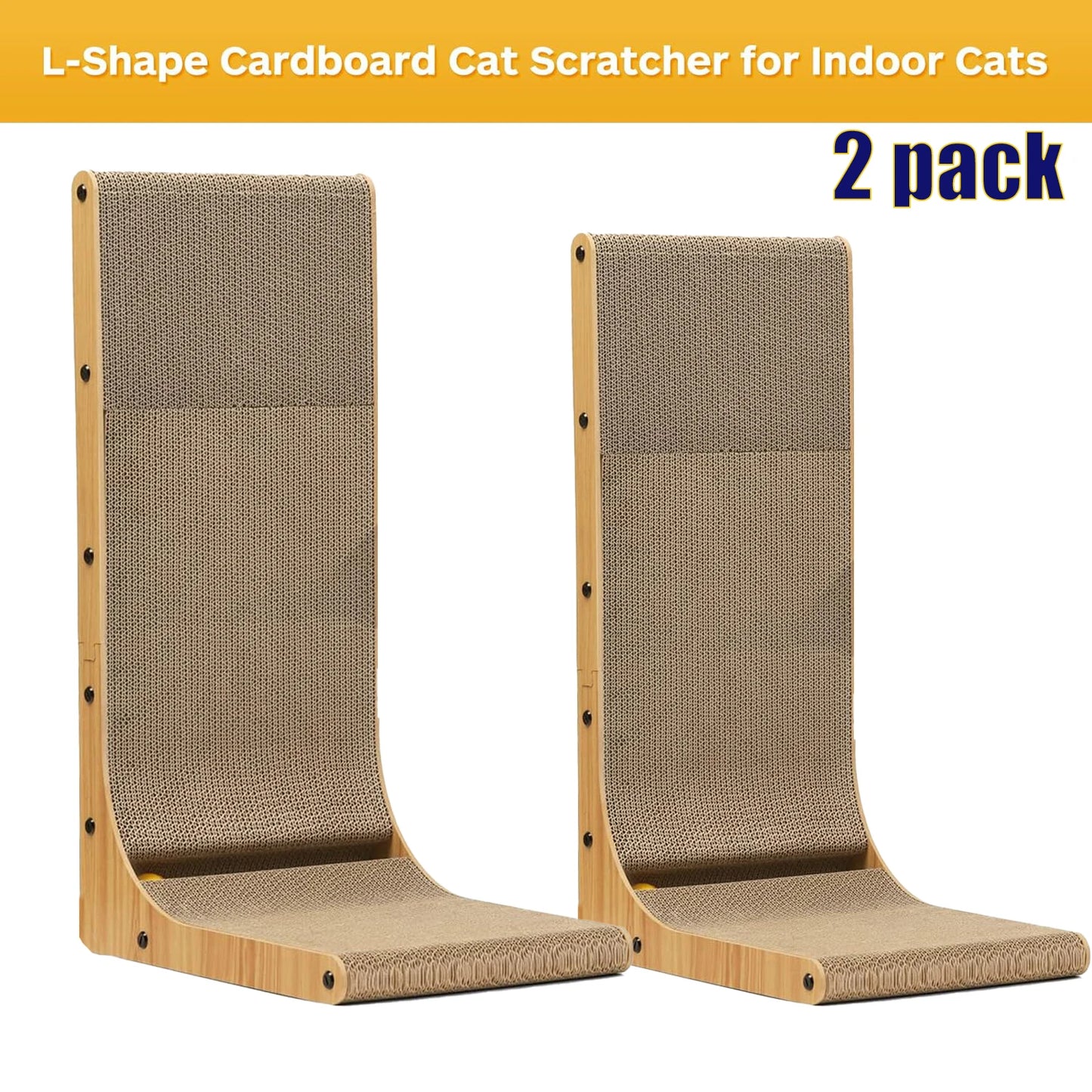 Guangdong L Shape Cat Scratcher For Indoor Cats Safe Cardboard