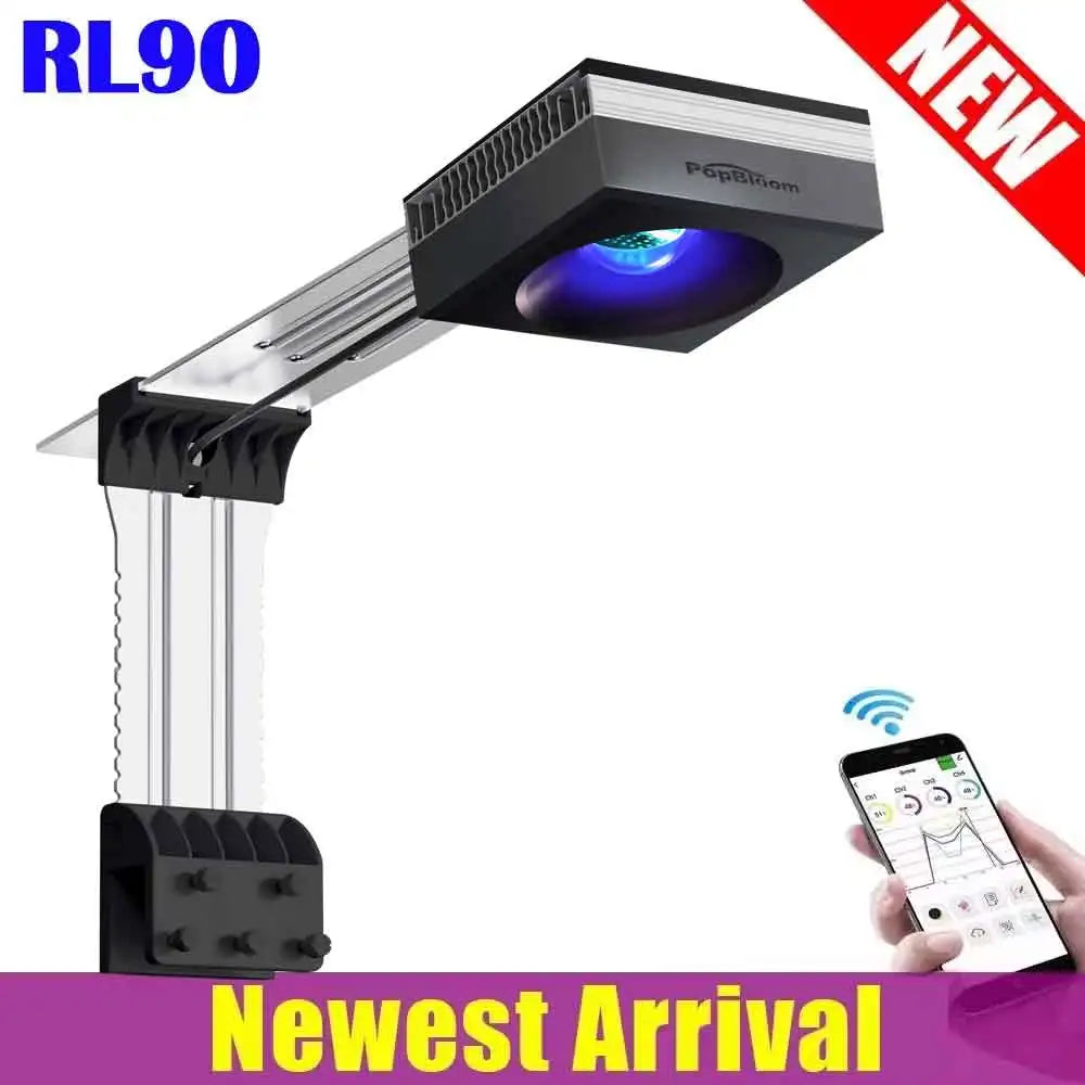PopBloom WiFi Reef Aquarium Light RL60 RL90 RL180 SPS LPS