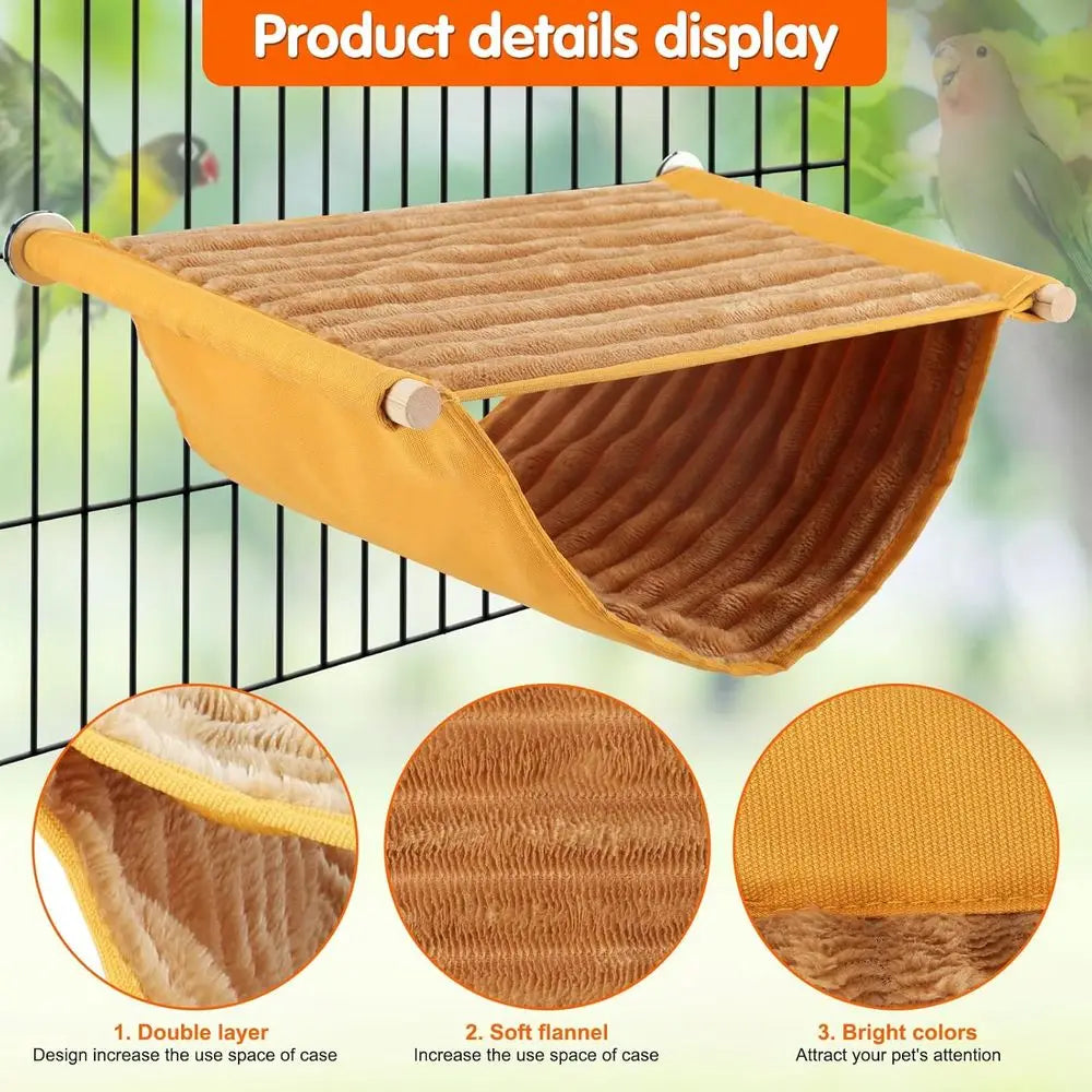 Winter Warm Bird Nest Bed Hammock For Parrots And Budgies