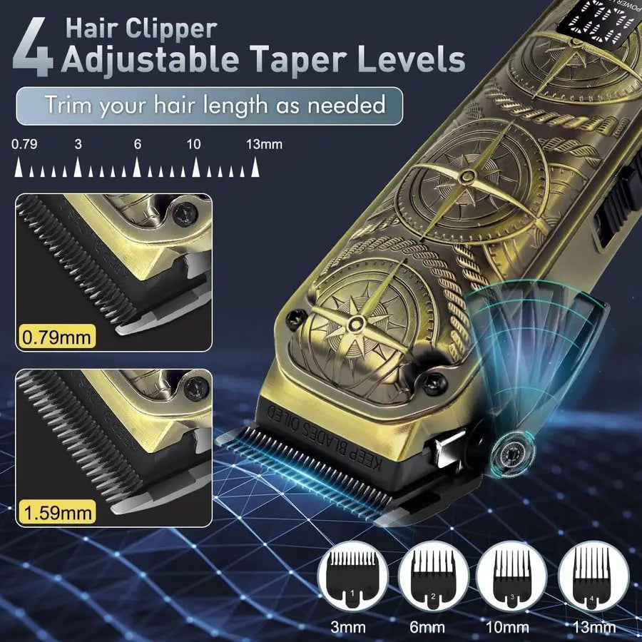 XMSJ Professional Hair Clipper Kit 3 In 1 Grooming System