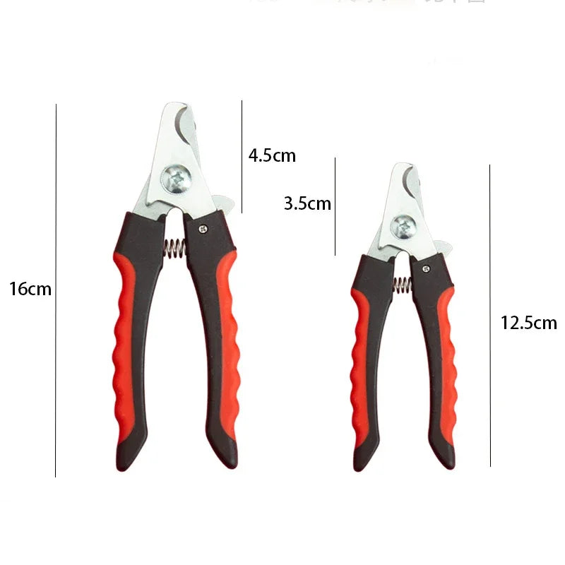 Stainless Steel Sickle Nail Clippers For Large Dogs And Cats