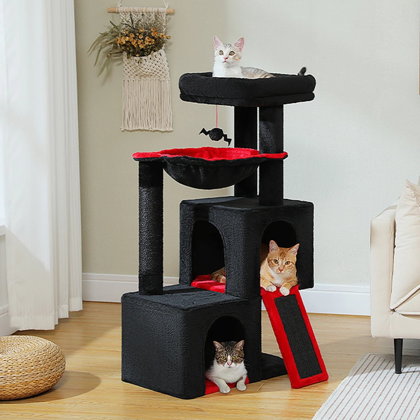 PAWZ Road Cat Tree with Multi-Level Tower and Sisal Condos