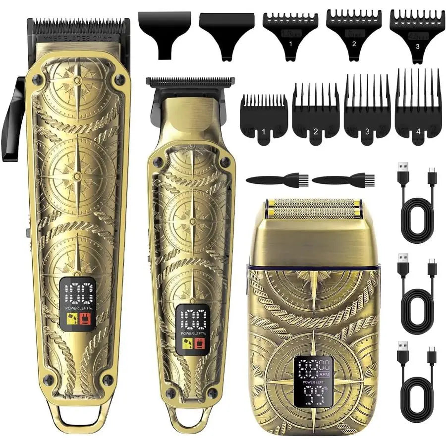 XMSJ Professional Hair Clipper Kit 3 In 1 Grooming System