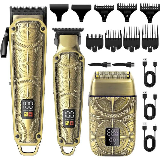 XMSJ Professional Hair Clipper Kit 3 In 1 Grooming System