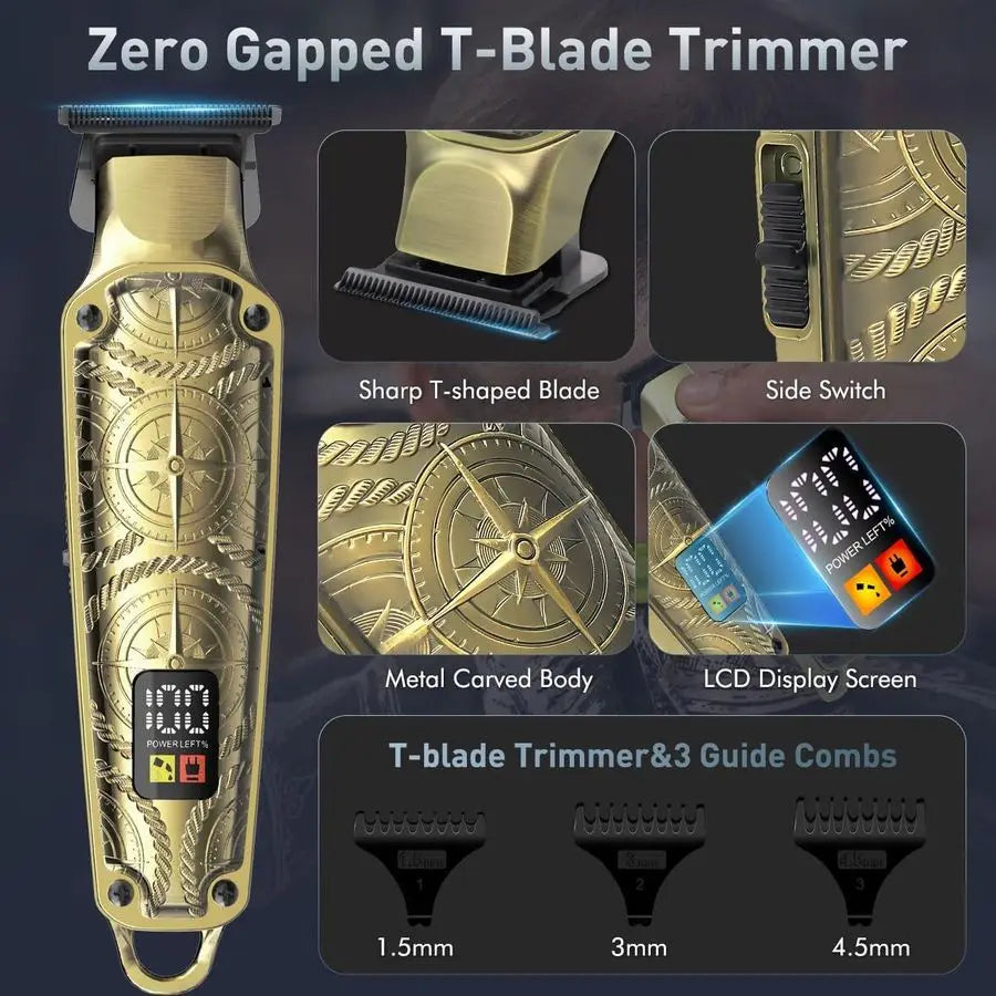 XMSJ Professional Hair Clipper Kit 3 In 1 Grooming System