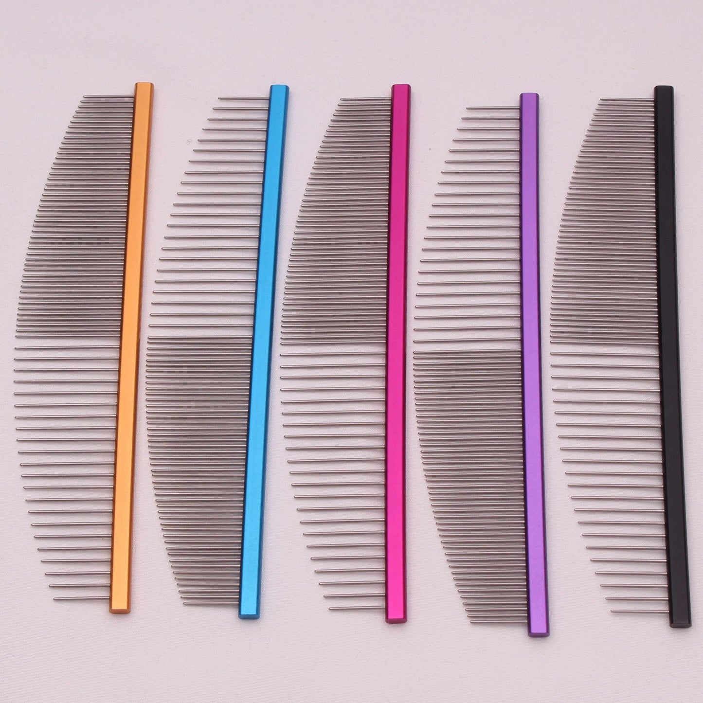 Aluminum Alloy Pet Grooming Combs for Dogs and Cats