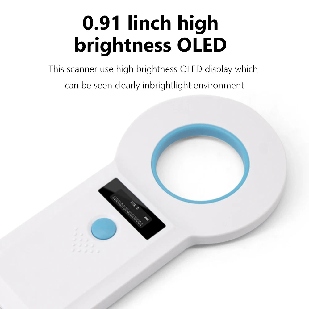 ALLOYSEED Handheld Animal Microchip Reader With OLED Display