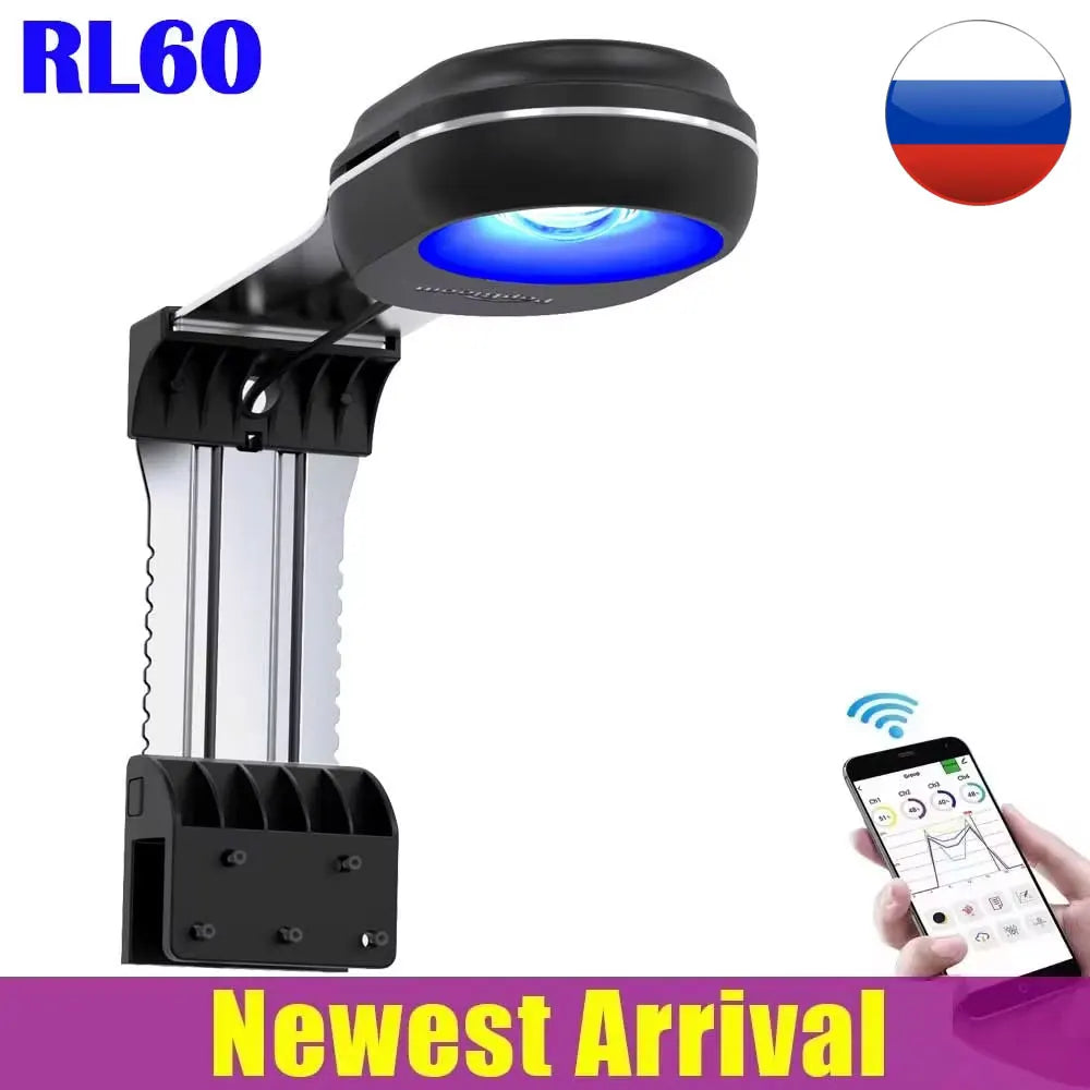 PopBloom Marine Reef Aquarium Light 60W 100W LED Lamp