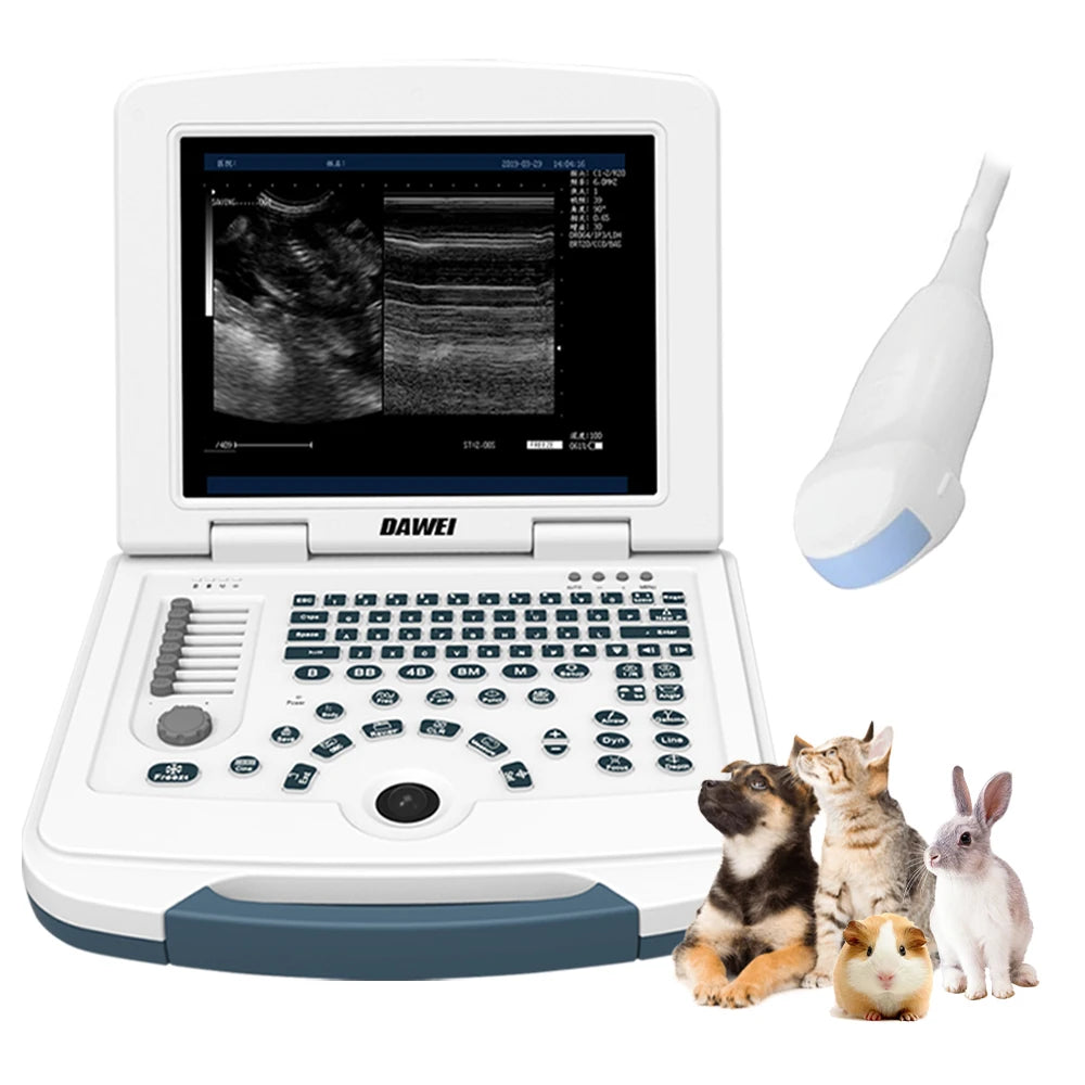DAWEI Portable Veterinary Ultrasound Scanner For Animal Pregnancy