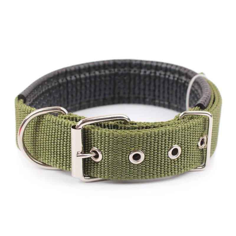 NONECN Solid Nylon Dog Collar For All Dogs Durable