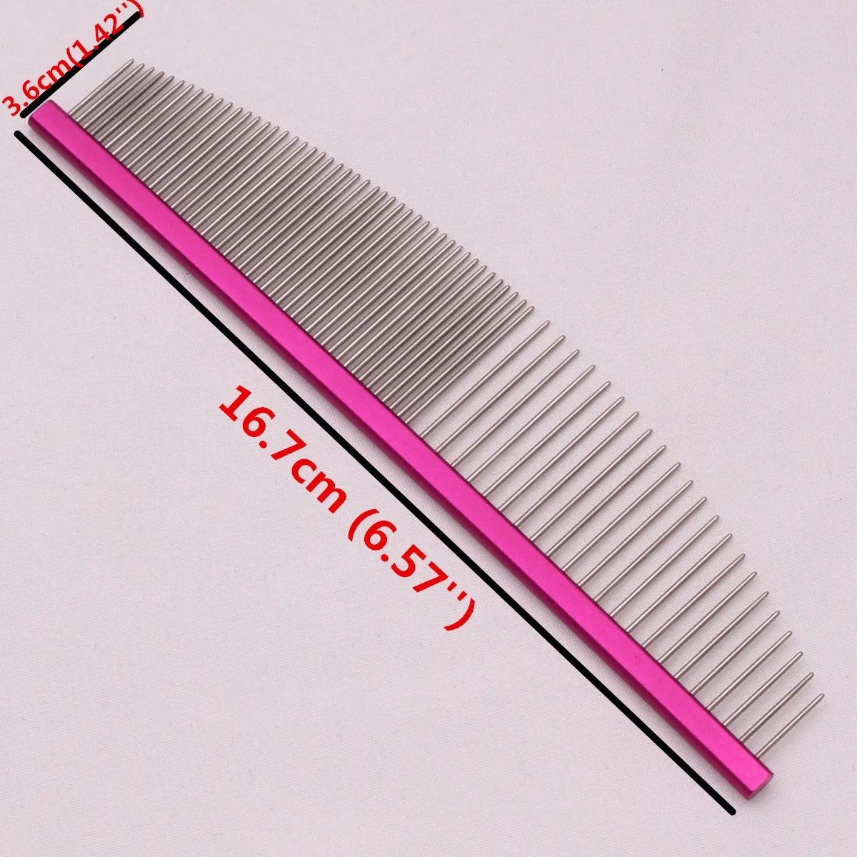 Aluminum Alloy Pet Grooming Combs for Dogs and Cats