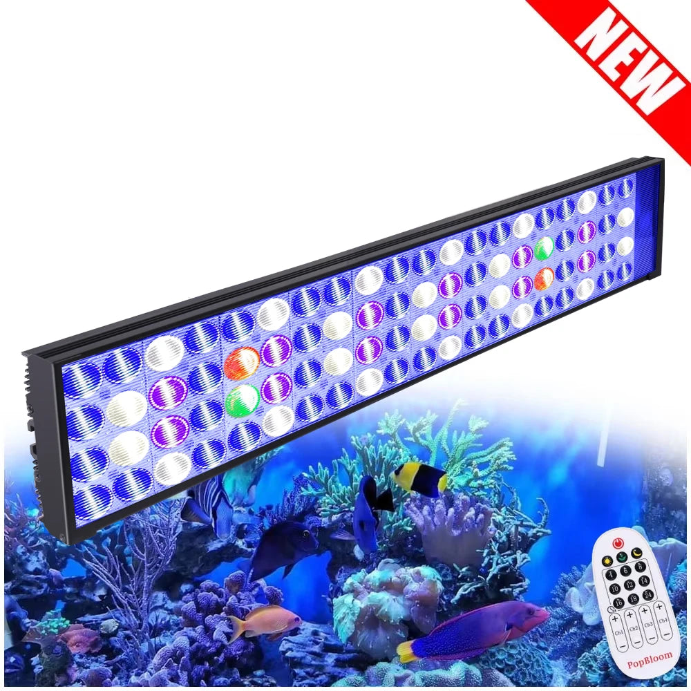 PopBloom Full Spectrum WiFi Marine Aquarium LED Lamp Timer