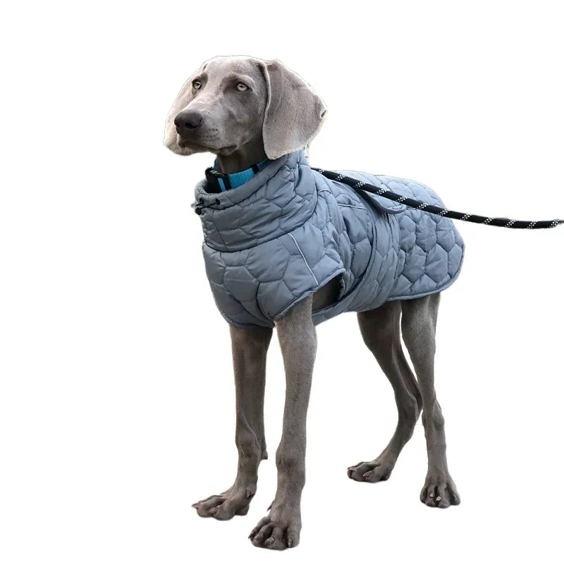 Winter Reflective Snowsuit For Large Dogs Waterproof Parka