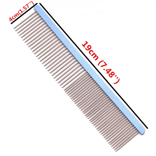 Aluminum Alloy Pet Grooming Combs for Dogs and Cats