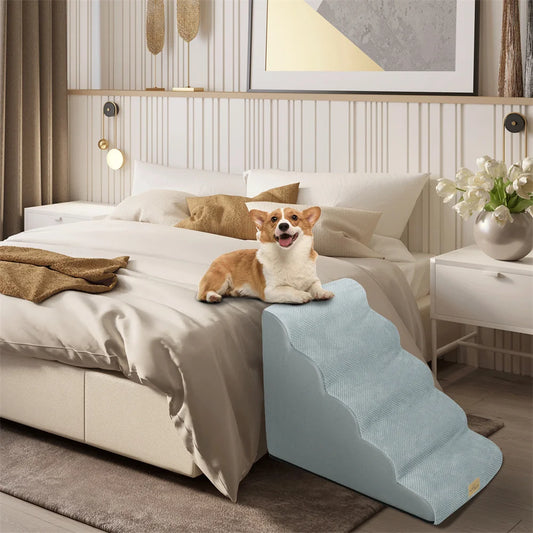 Dog Door Premium Five Step Ramp For Elevated Beds Sofas