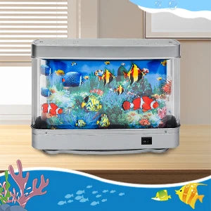 Hign-concerned Artificial Aquarium Lamp With Moving Fish Display