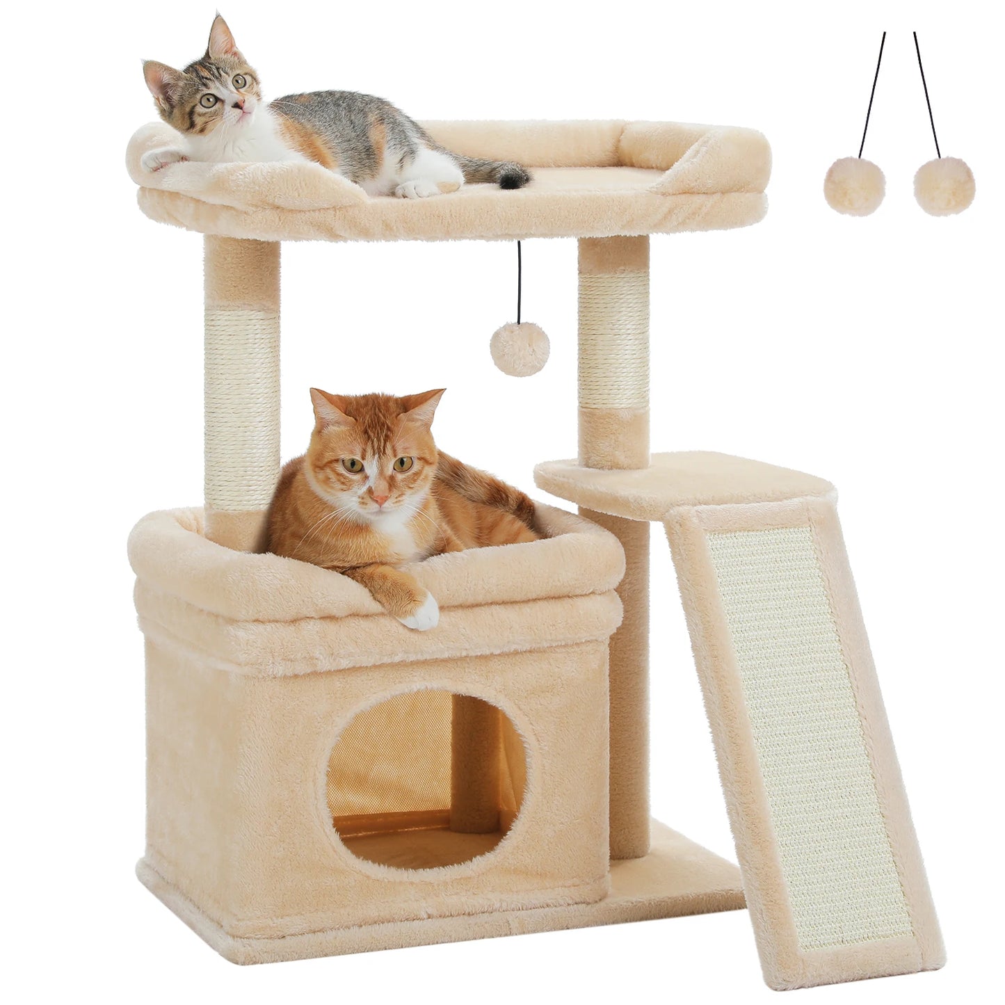 PAWZ Road Small Cat Tree Indoor Tower With Sisal Post