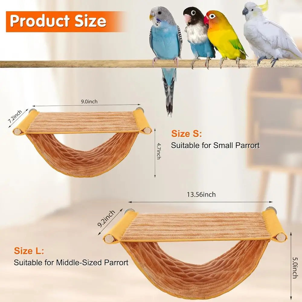 Winter Warm Bird Nest Bed Hammock For Parrots And Budgies