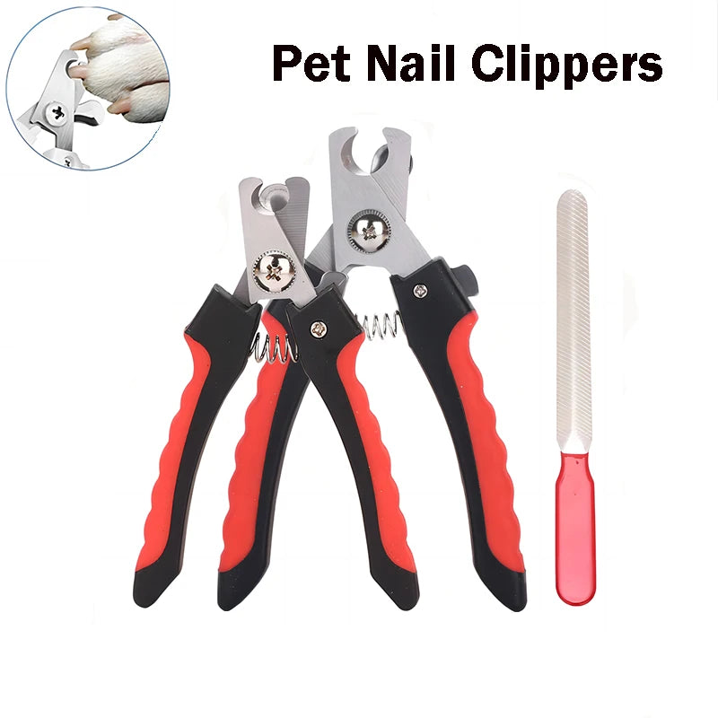 Stainless Steel Sickle Nail Clippers For Large Dogs And Cats