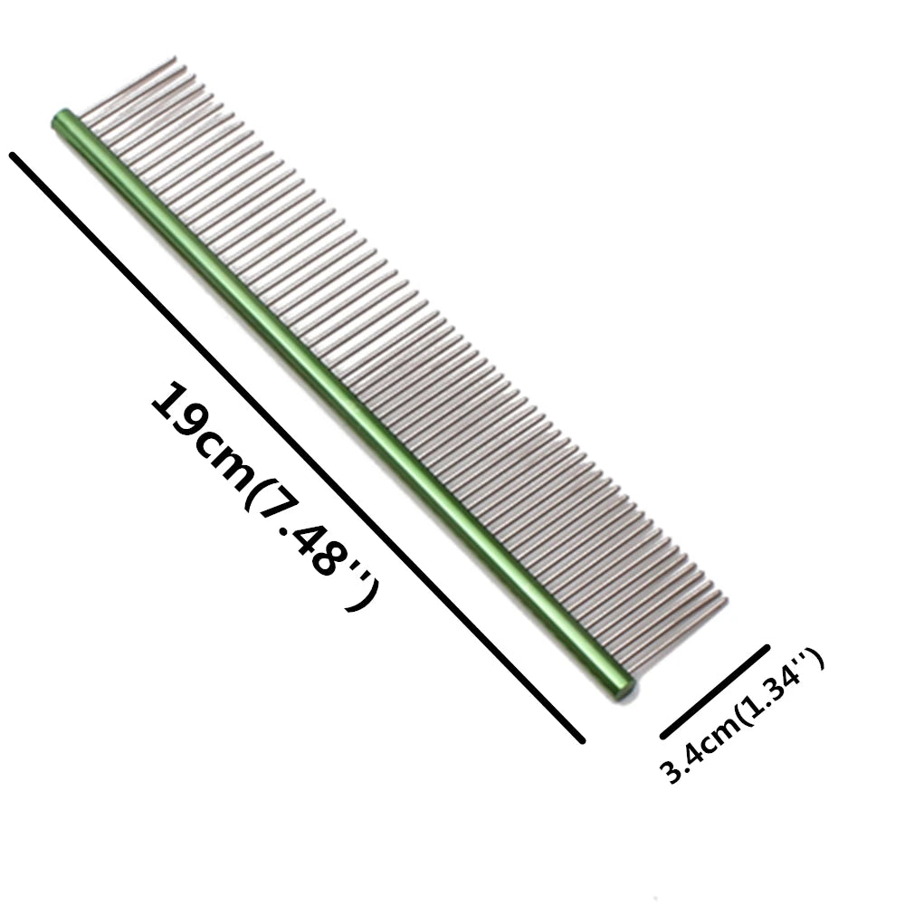 Aluminum Alloy Pet Grooming Combs for Dogs and Cats
