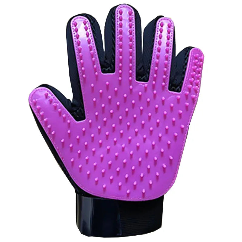 Cat Hair Removal Gloves Rubber Pet Grooming Brush Massage