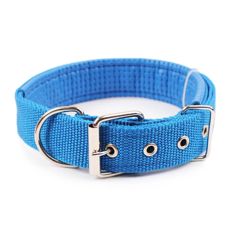 NONECN Solid Nylon Dog Collar For All Dogs Durable