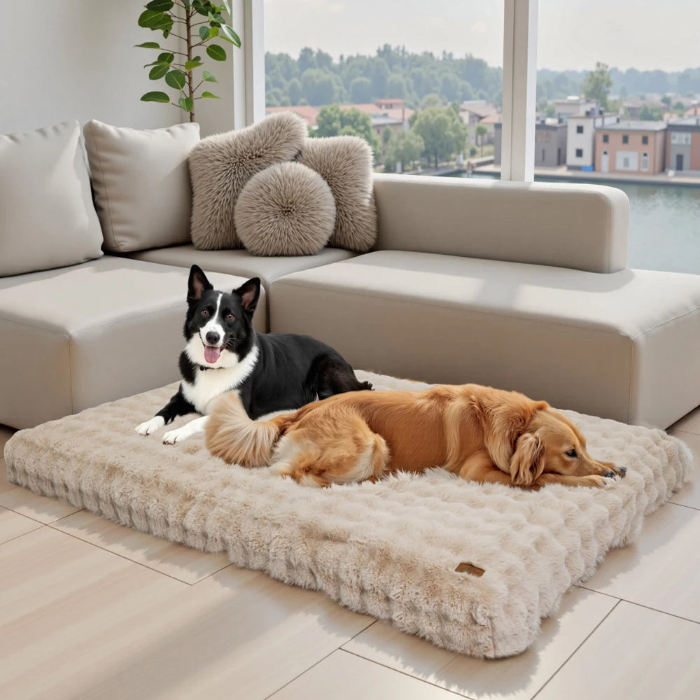 BORWARTCN Ultra Plush Dog Bed Washable Cushion For Pets