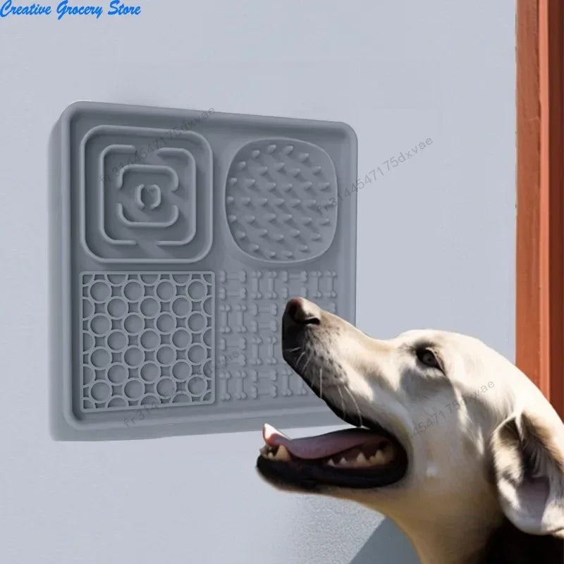 Pet Licking Mat For Dogs Slow Feeder Silicone Suction Cup