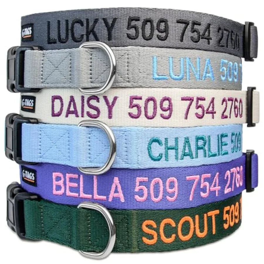 High-concerned Personalized Dog Collar With Pet Name And Phone Number