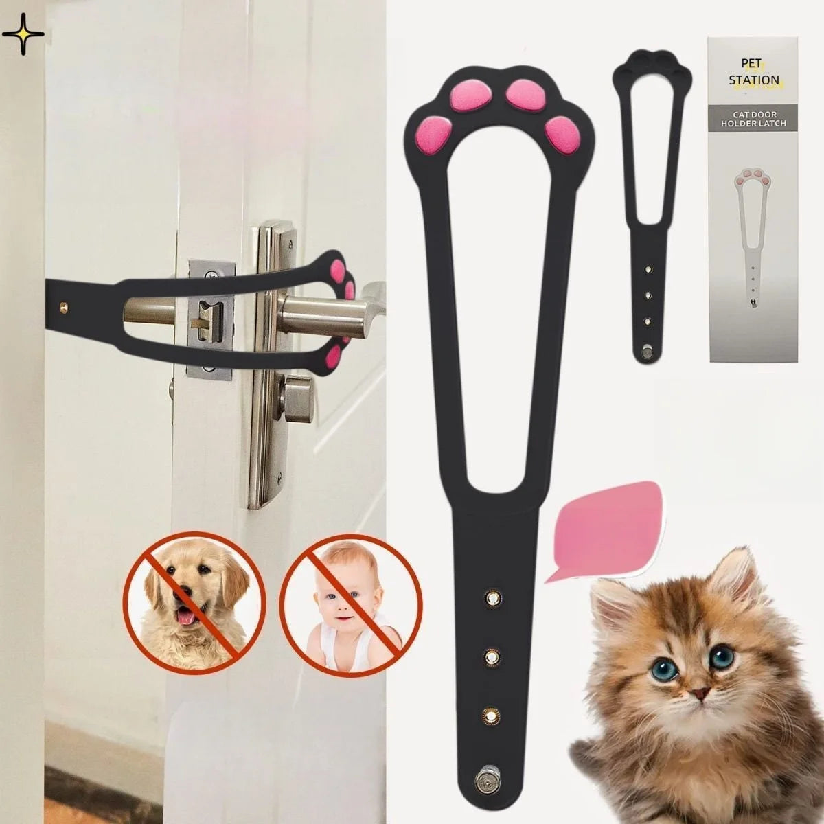 High Concerned Cat Fence Ventilation Door Entry System