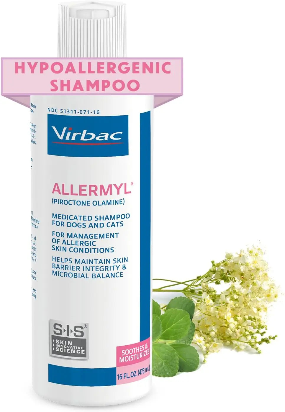 Virbac Allermyl Medicated Shampoo for Allergic Dogs and Cats