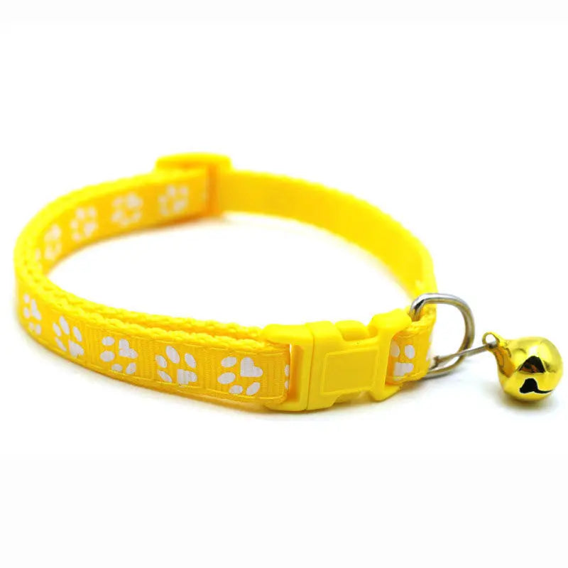 Pattern Cat Collar With Bell Adjustable For Cats Kitten
