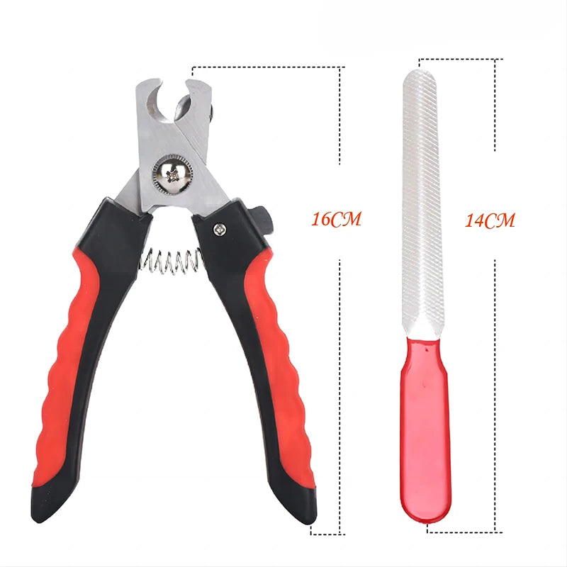 Stainless Steel Sickle Nail Clippers For Large Dogs And Cats